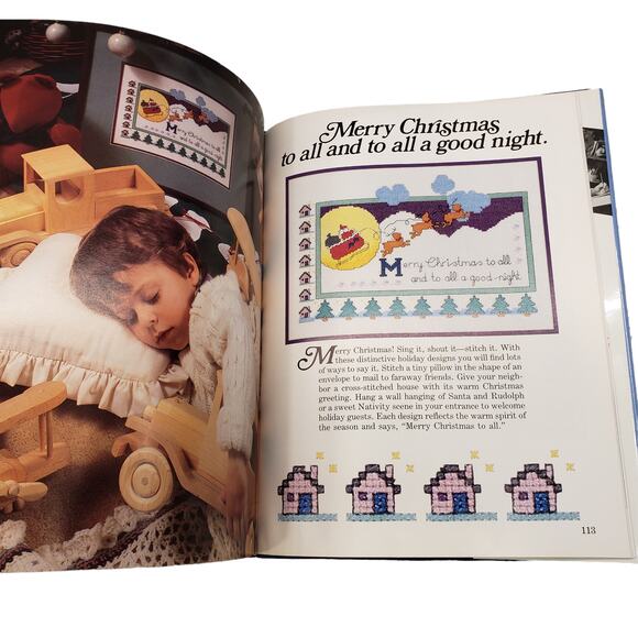 Christmas Cross Stitch All Through The House Vanessa Ann Collection Hardback - Picture 11 of 13